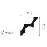 Stropná lišta Orac Decor C211