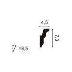 Stropná lišta Orac Decor C212