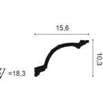 Ohybná stropná lišta Orac Decor C217F FLEX