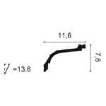 Stropná lišta Orac Decor C220 3 Stropná lišta Orac Decor C220