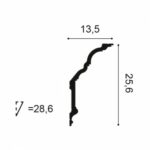 Stropná lišta Orac Decor C340 NOBLESSE