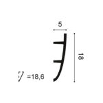 Stropná lišta pre LED osvetlenie Orac Decor C374 Antonio