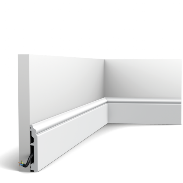 Podlahová lišta Orac Decor SX173-RAL9003 CONTOUR