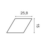 Dekoračný 3D panel Orac Decor W100 - Rombus